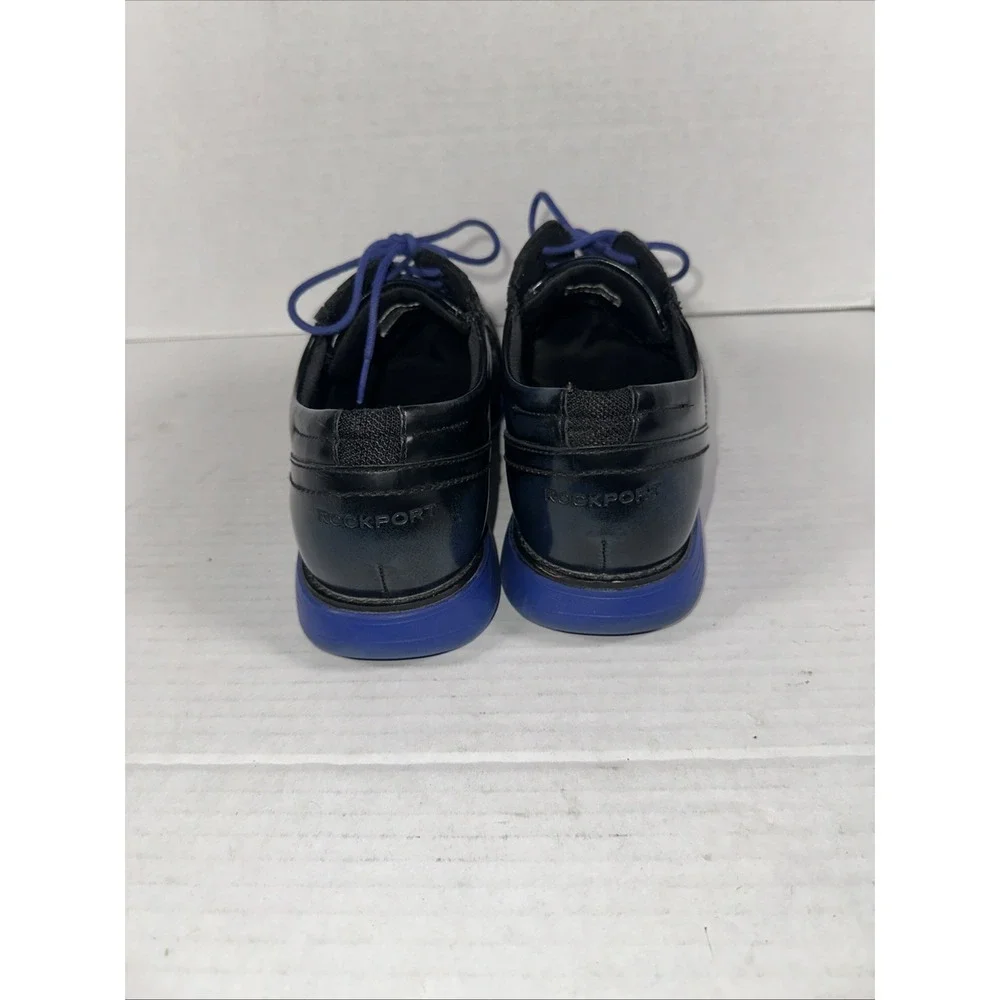 Rockport Men's Total Motion‎ Sport Wing Tip Dress Shoes 11.5M Black Blue Soles